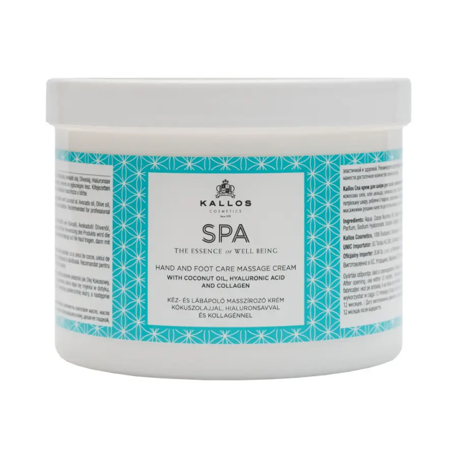 1253-sch-3615 Kallos Spa krém na ruce a nohy 500 ml