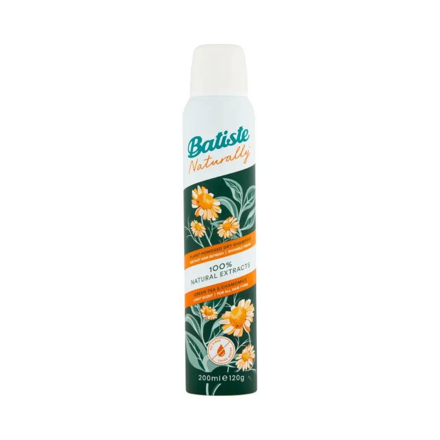 16109-sch-253 Batiste Naturally Light Scent Green Tea & Chamomile Dry Shampoo 200ml