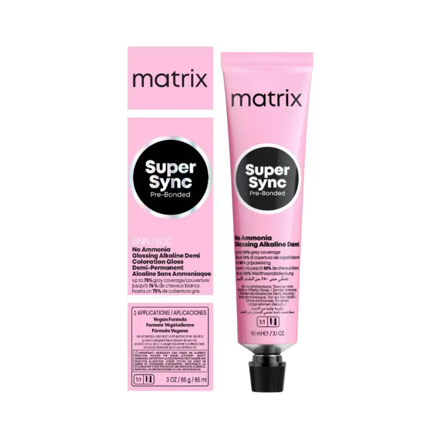 Matrix Super Sync Pre-Bonded Glossing Alkaline Demi Toner 90 ml - 3N