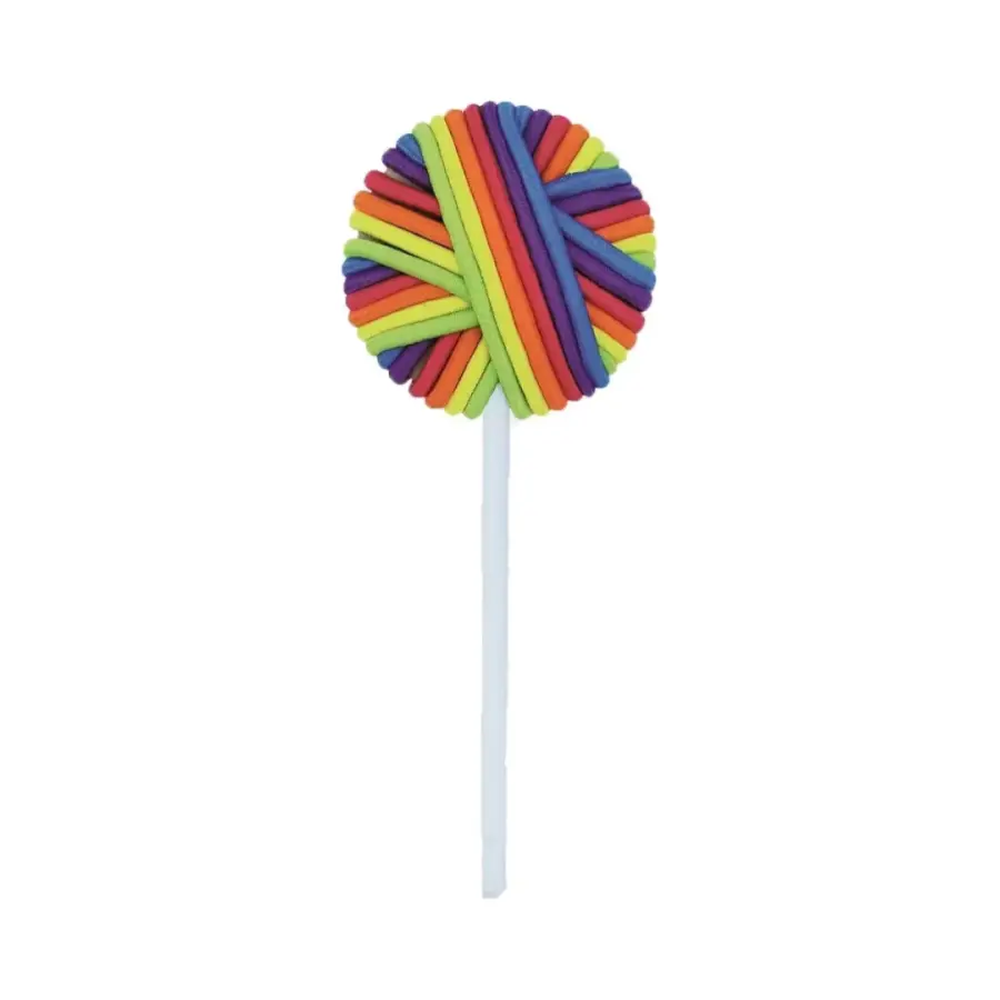Bifull lízátko z vlasových gumiček – multicoloured 24 ks
